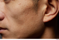 Face Cheek Ear Skin Man Asian Slim Studio photo references